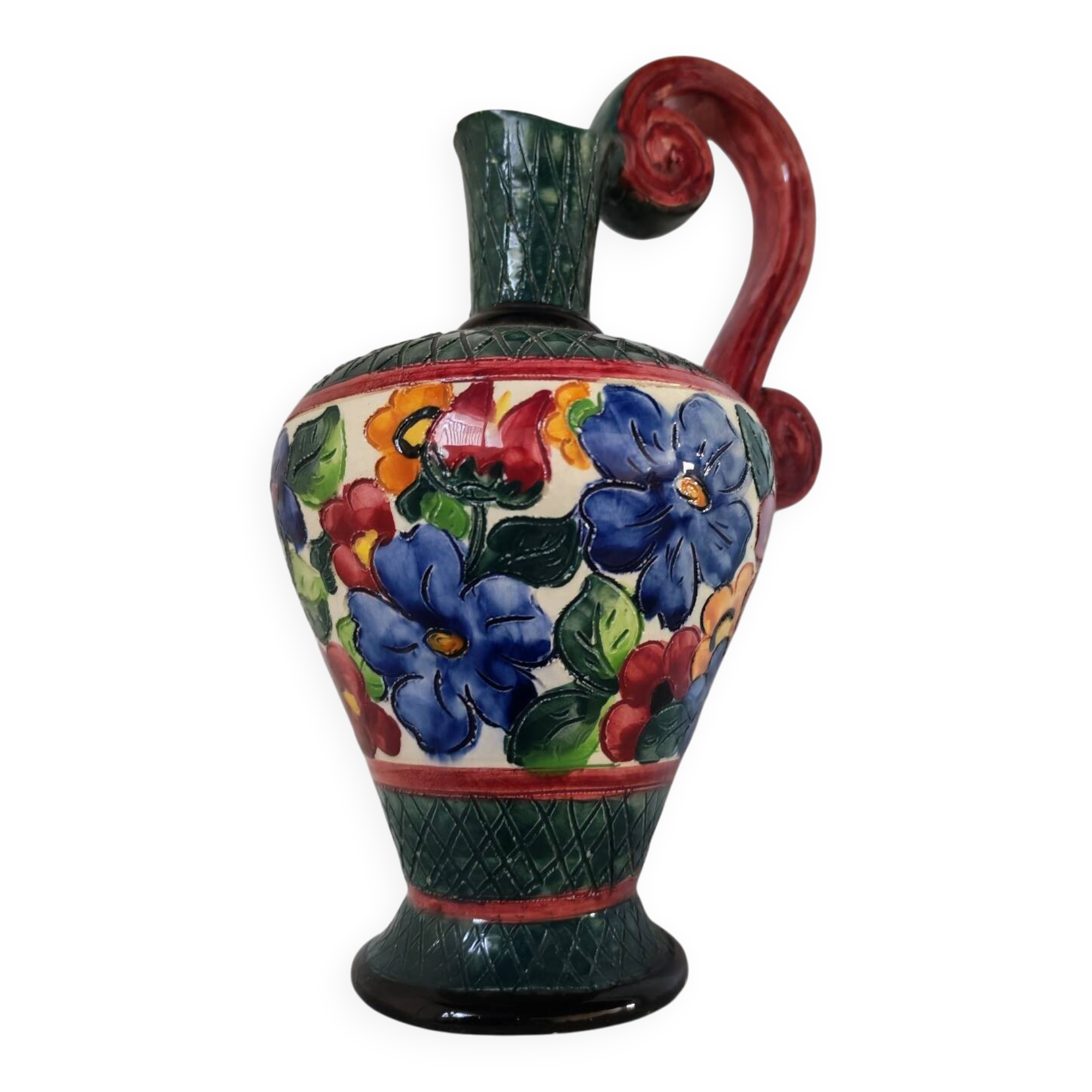Vintage ceramic carafe from Vallauris, 1960