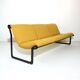 Three-seater sofa "Sling" Knoll vintage yellow, 1970s