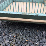 Old wooden and metal birdcage