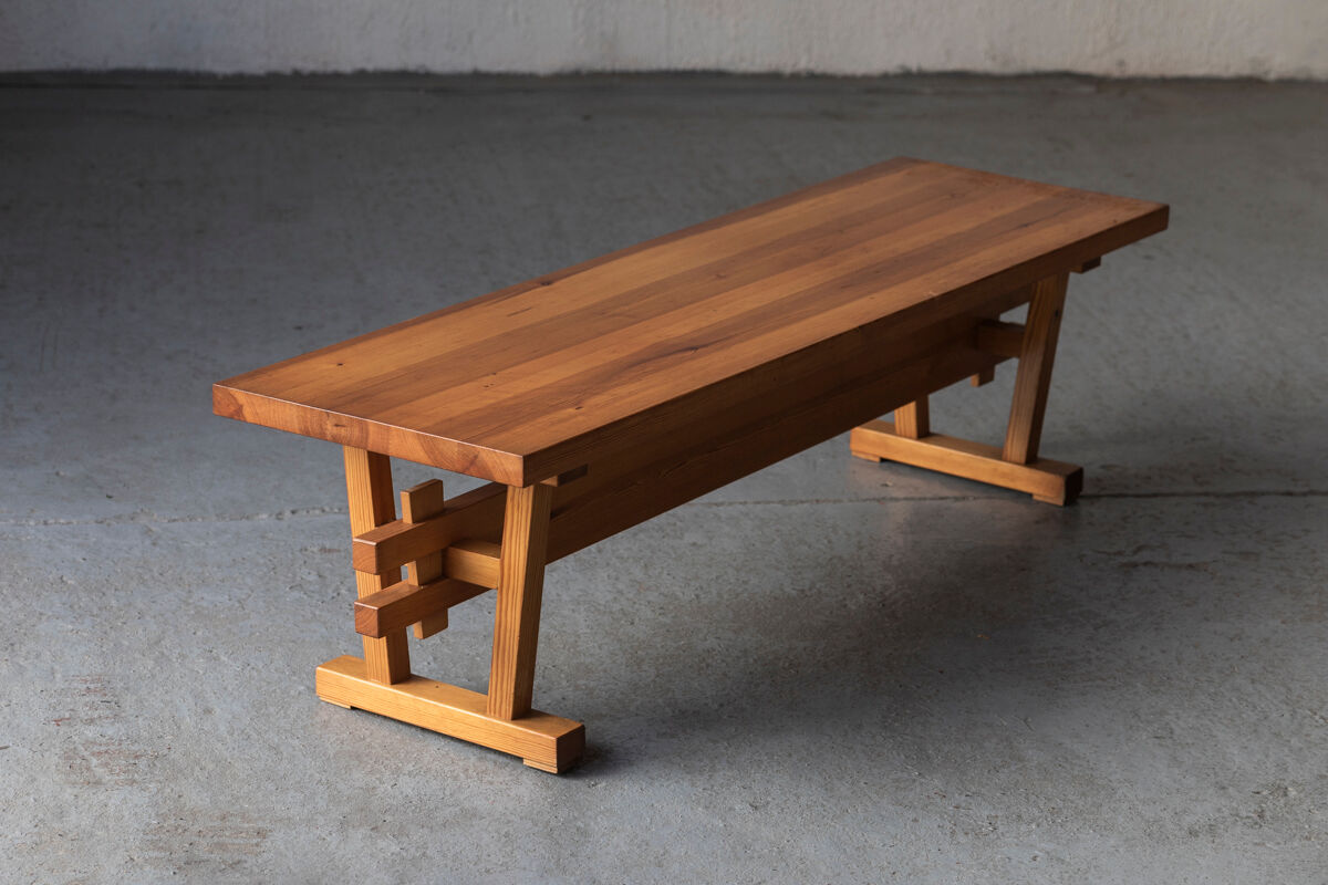 Dining set of 3 in solid oregon pine