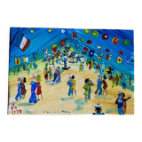 Gouache on paper signed Pito, dated 1972