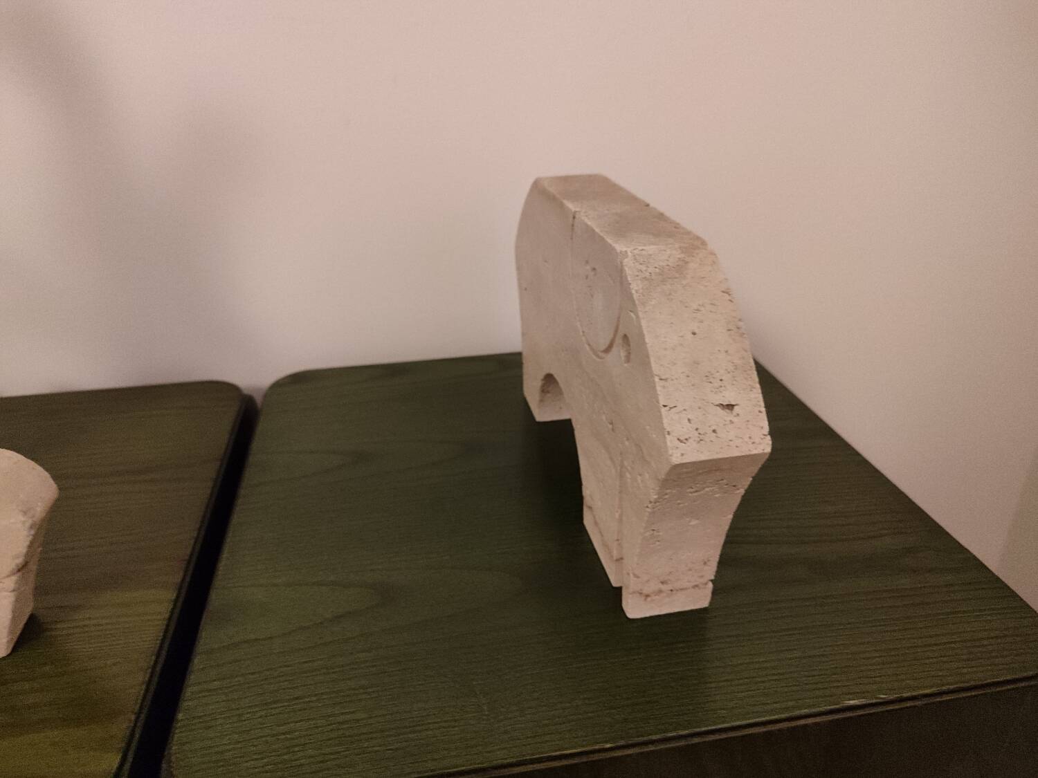 Large travertine elephant model, Fratelli Mannelli, Italy, 1970s