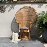 Armchair Emmanuelle vintage rattan