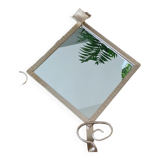 Patères avec miroir en fer forgé