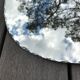 Oval mirror bevelled with removable metal media 43x60cm