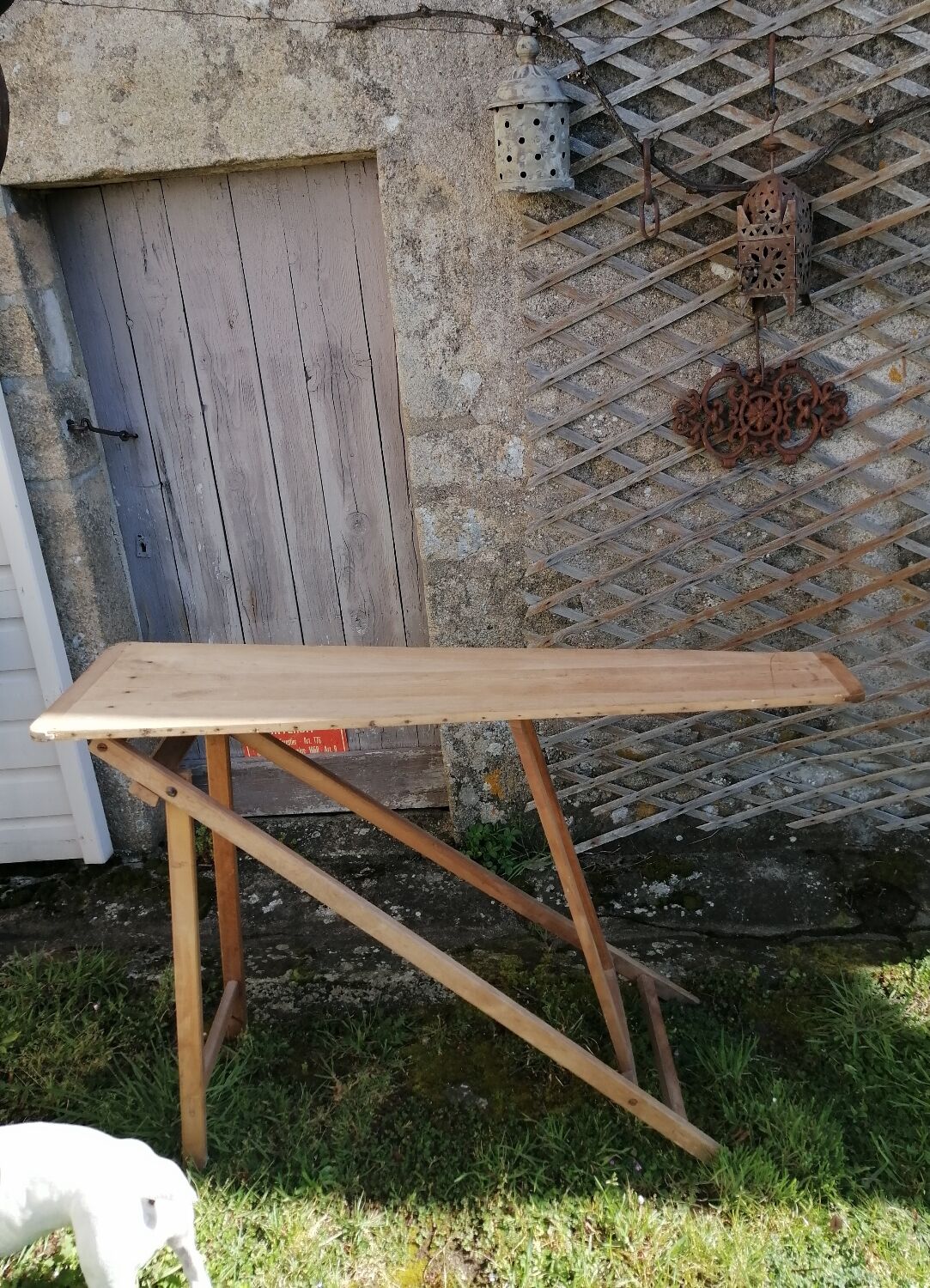 Wooden ironing board
