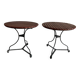 Lot de 2 tables rondes de jardin