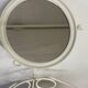 Antique wrought iron dressing table / Vintage bathroom cabinet
