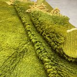 Green mrirt wool carpet - 210 x 310cm