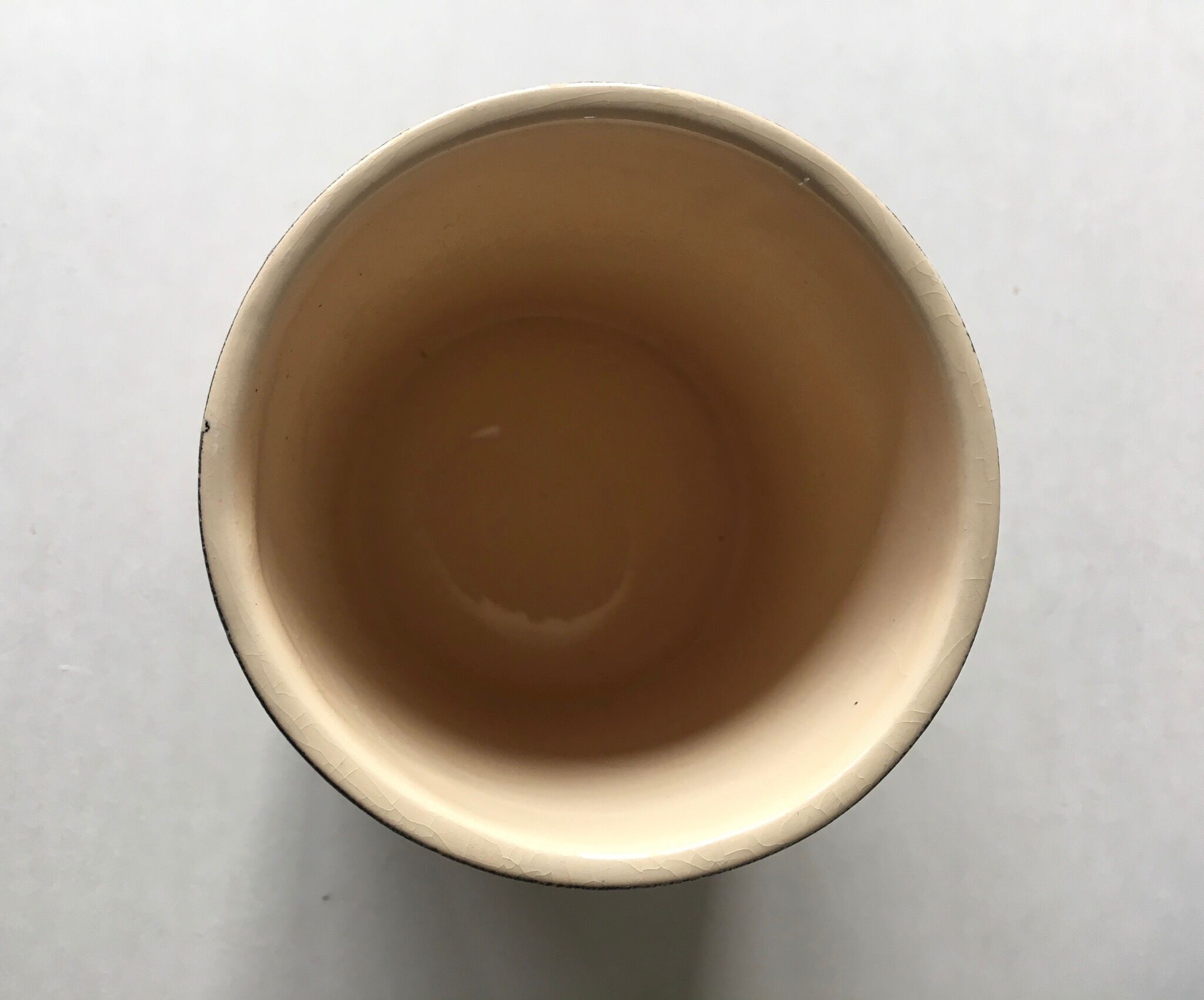 Vintage ceramic covered pot