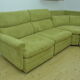 Green corduroy modular sofa from the 70s, 7 pieces
