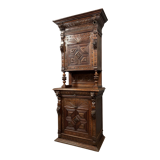 Renaissance cabinet in oak with brown patina circa 1850