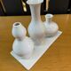 Silea white ceramic trio