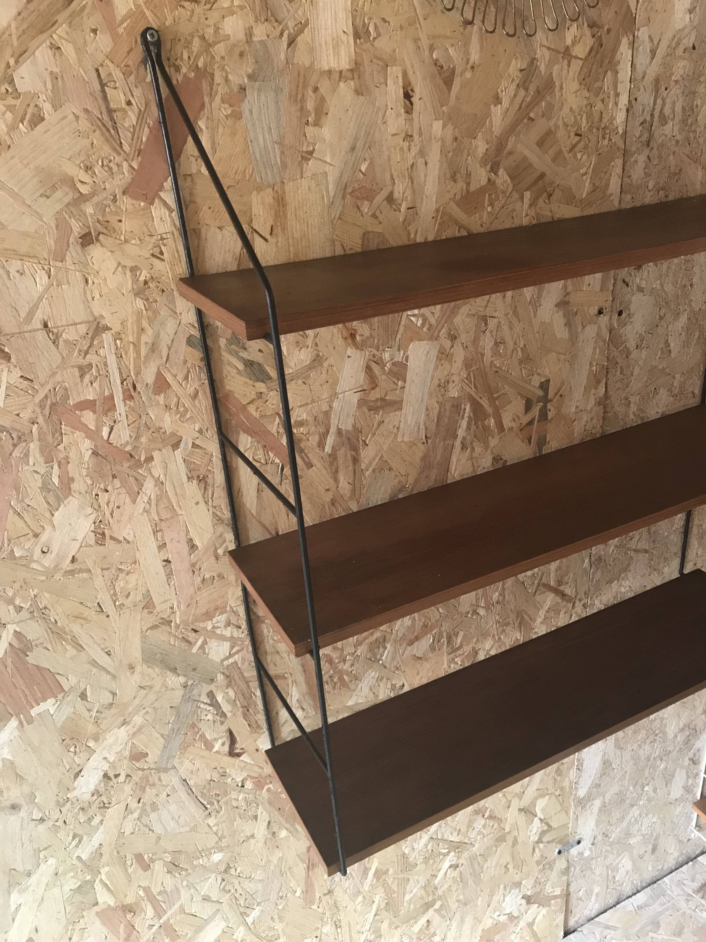 Vintage three-tier string shelf