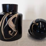 XL bottle or vase by Bob le Bleis for Maure Vieil glassworks circa 1970
