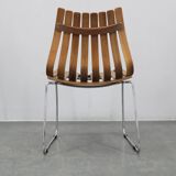 1980s Set of Six Scandinavian Teak Dining Chairs