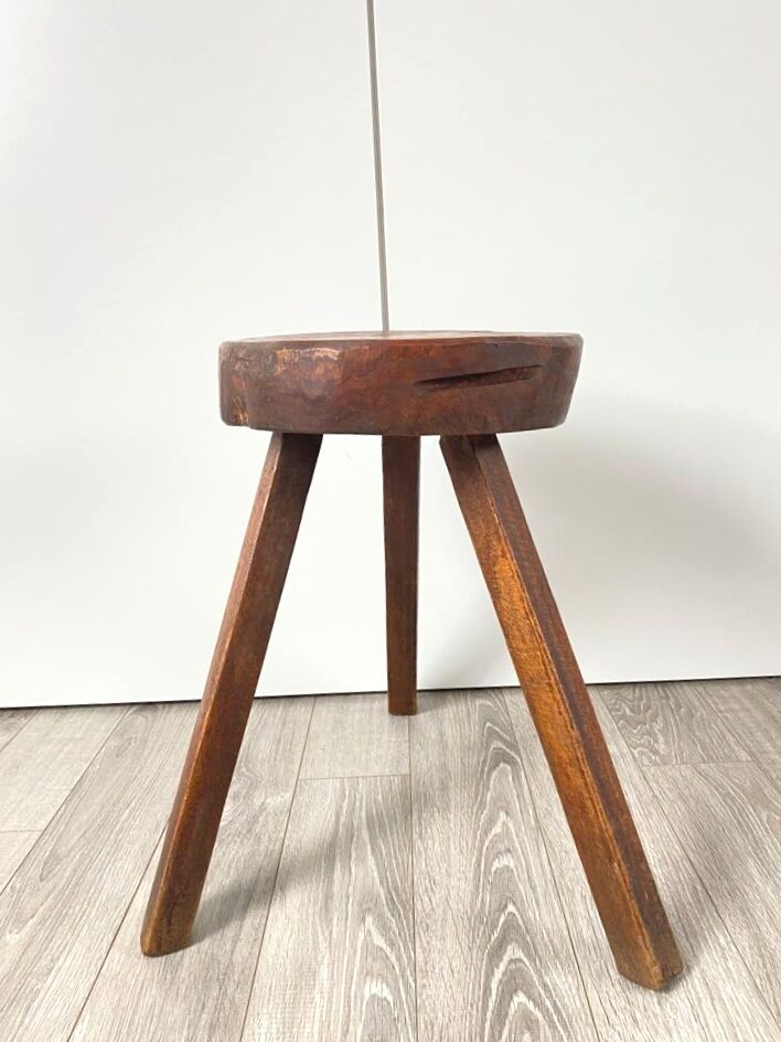 Brutalist tripod stool
