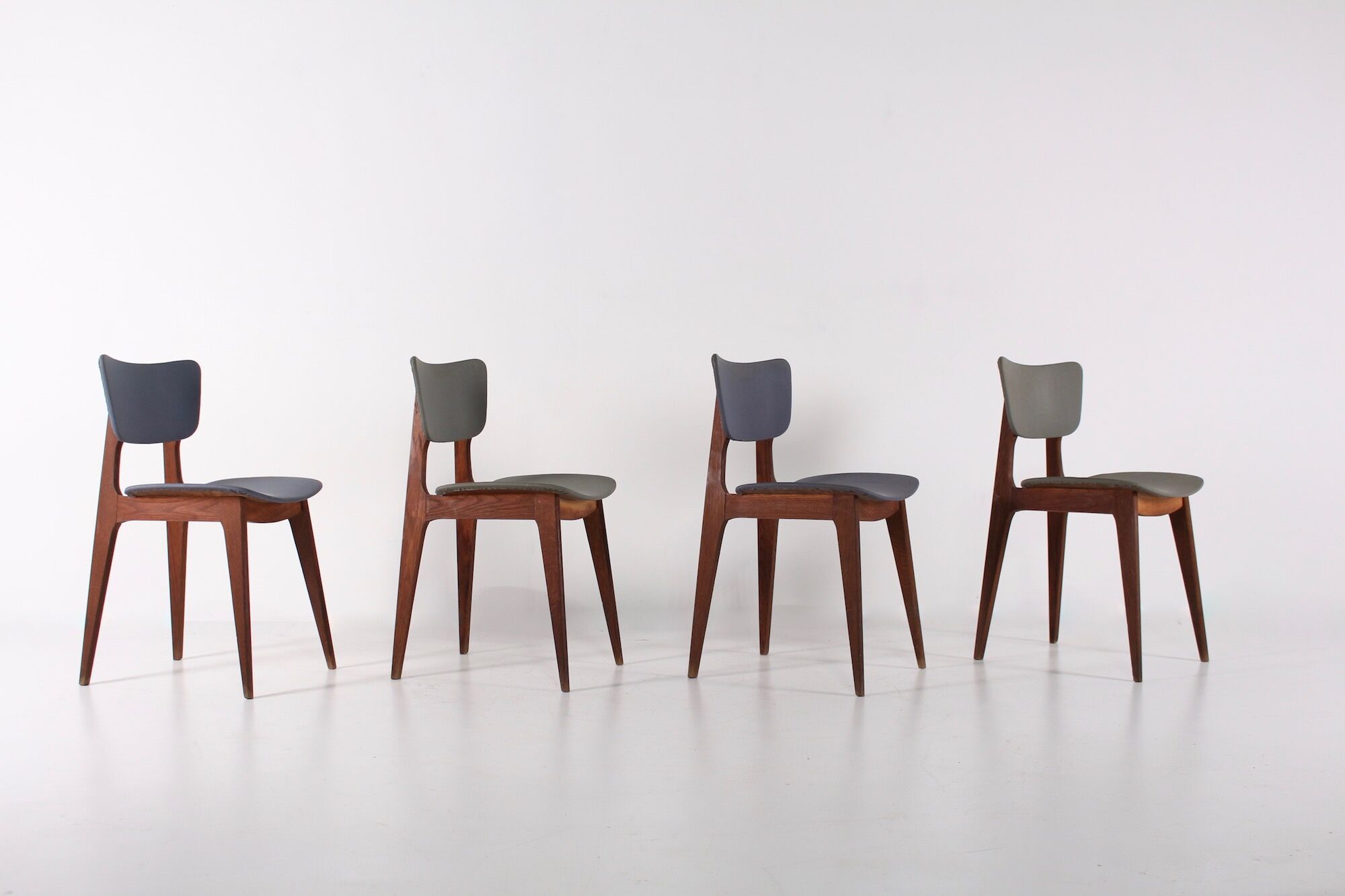 4 Roger Landault chairs model "6517"