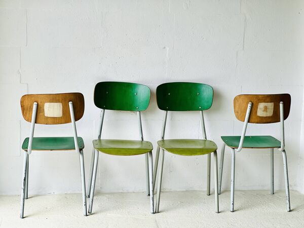 Chaises de bistrot, lot de quatre