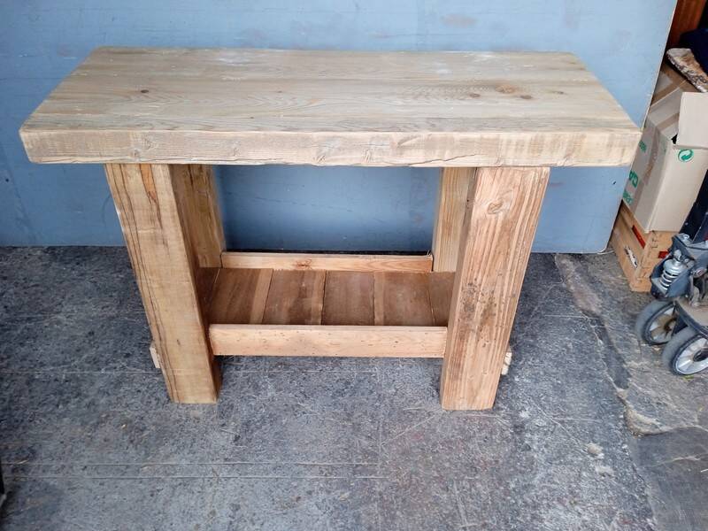 Workbench 120cm old solid wood
