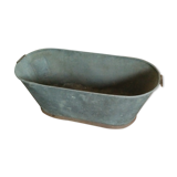 Old zinc bathtub