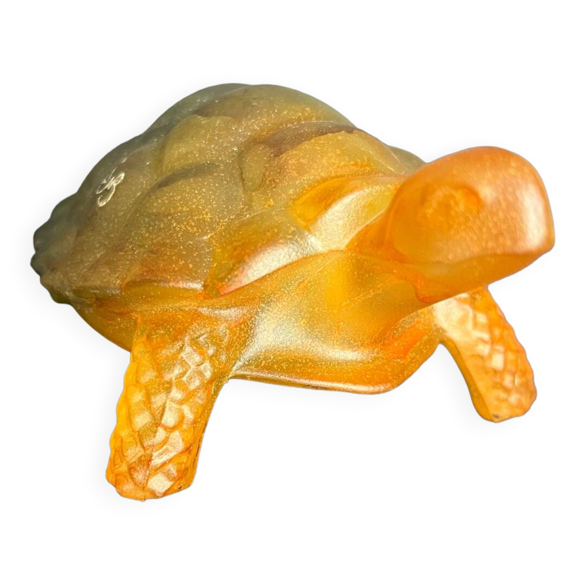 Zoomorphic glass paperweight