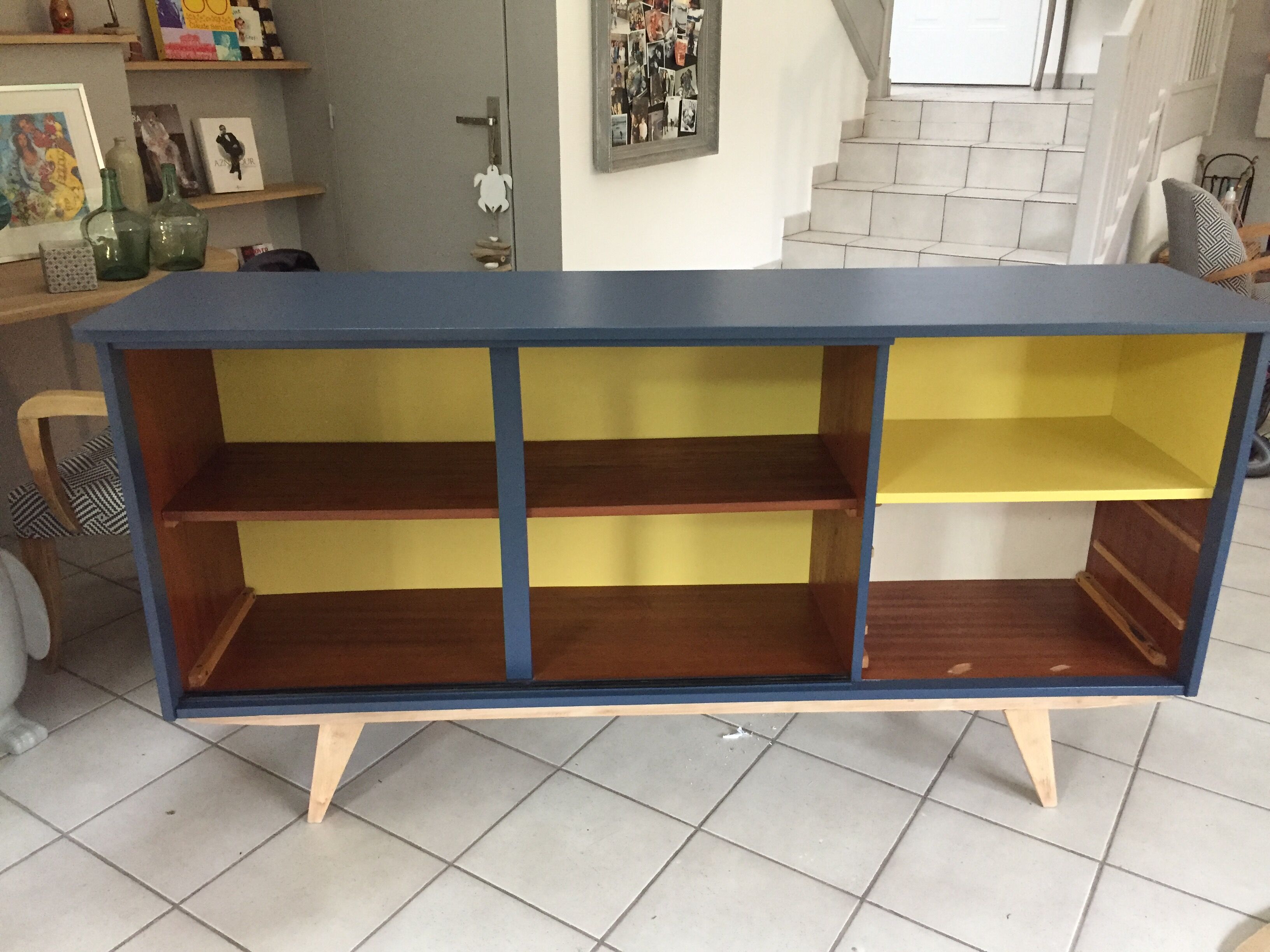 Vintage compass feet sideboard