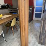 Baumann style wooden free-standing folding screen vintage 1950s