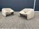 2x Artifort Groovy F598 Pierre Paulin, Pierre Frey: Chenille Igor (Sable)