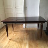 Table vintage en acajou vernis