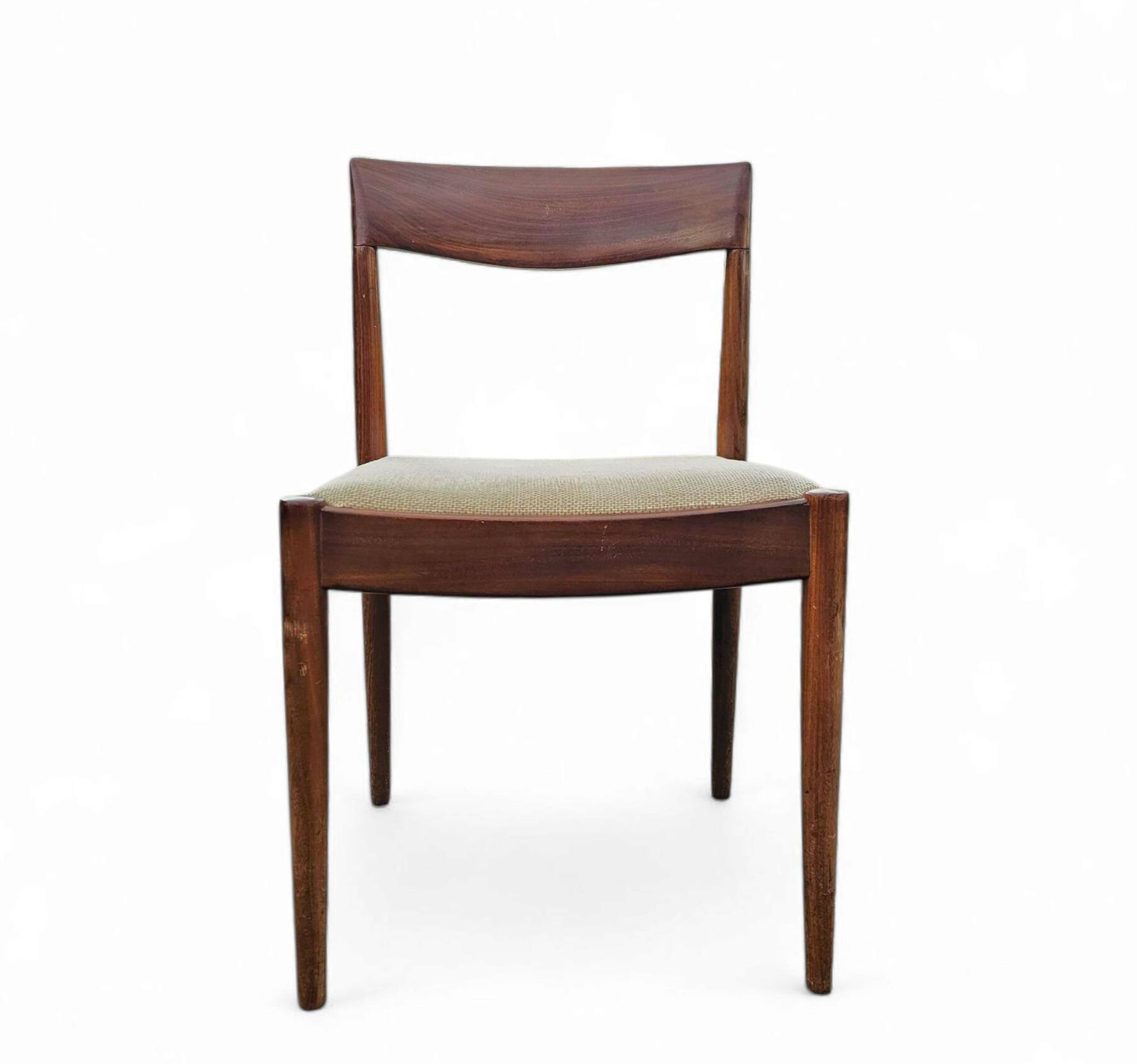 4 Scandinavian teak dining chairs / 1970s