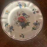 Sarreguemines earthenware cake plate