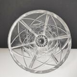 Crystal vase with lozenge decoration, 25.5 cm