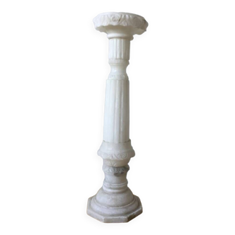 Carved marble pedestal