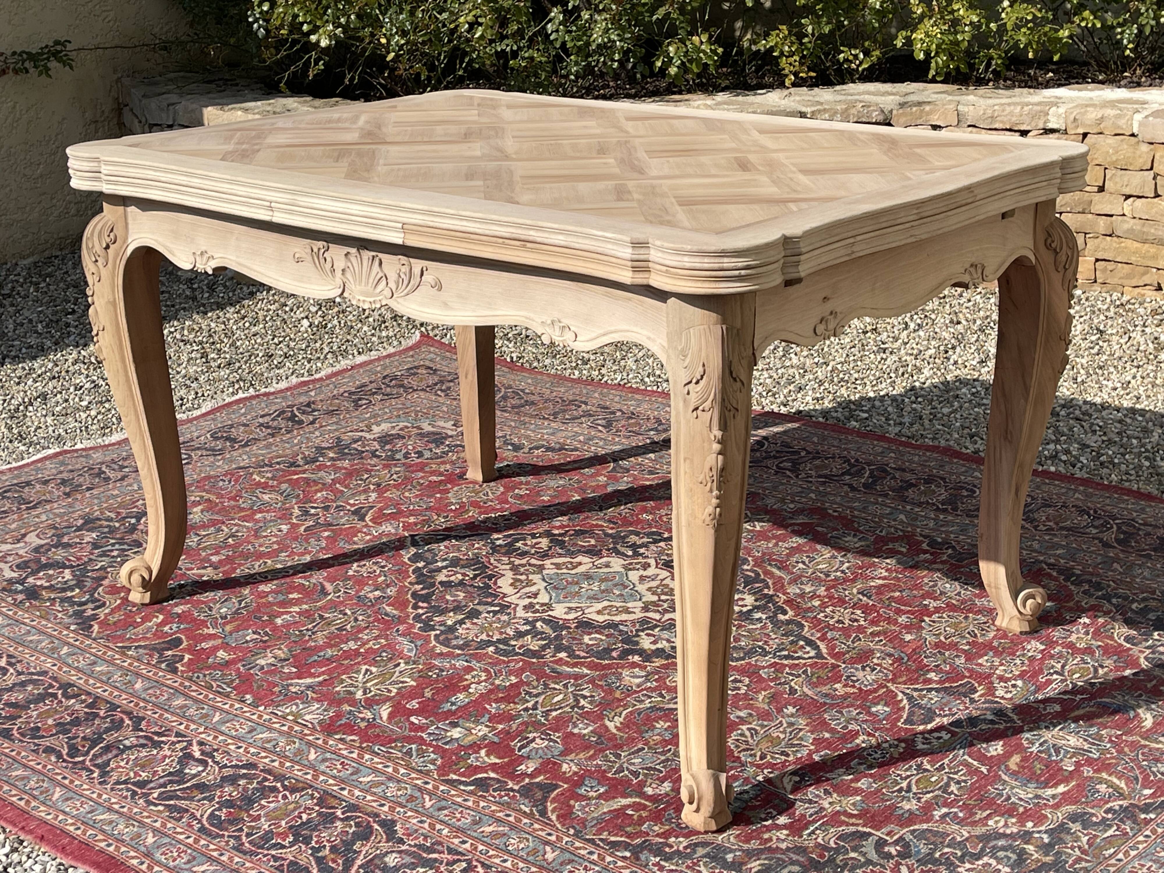 Walnut Table Louis XV Style