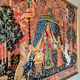 Large embroidered canvas "The Lady and the Unicorn" – To my only desire – Framed