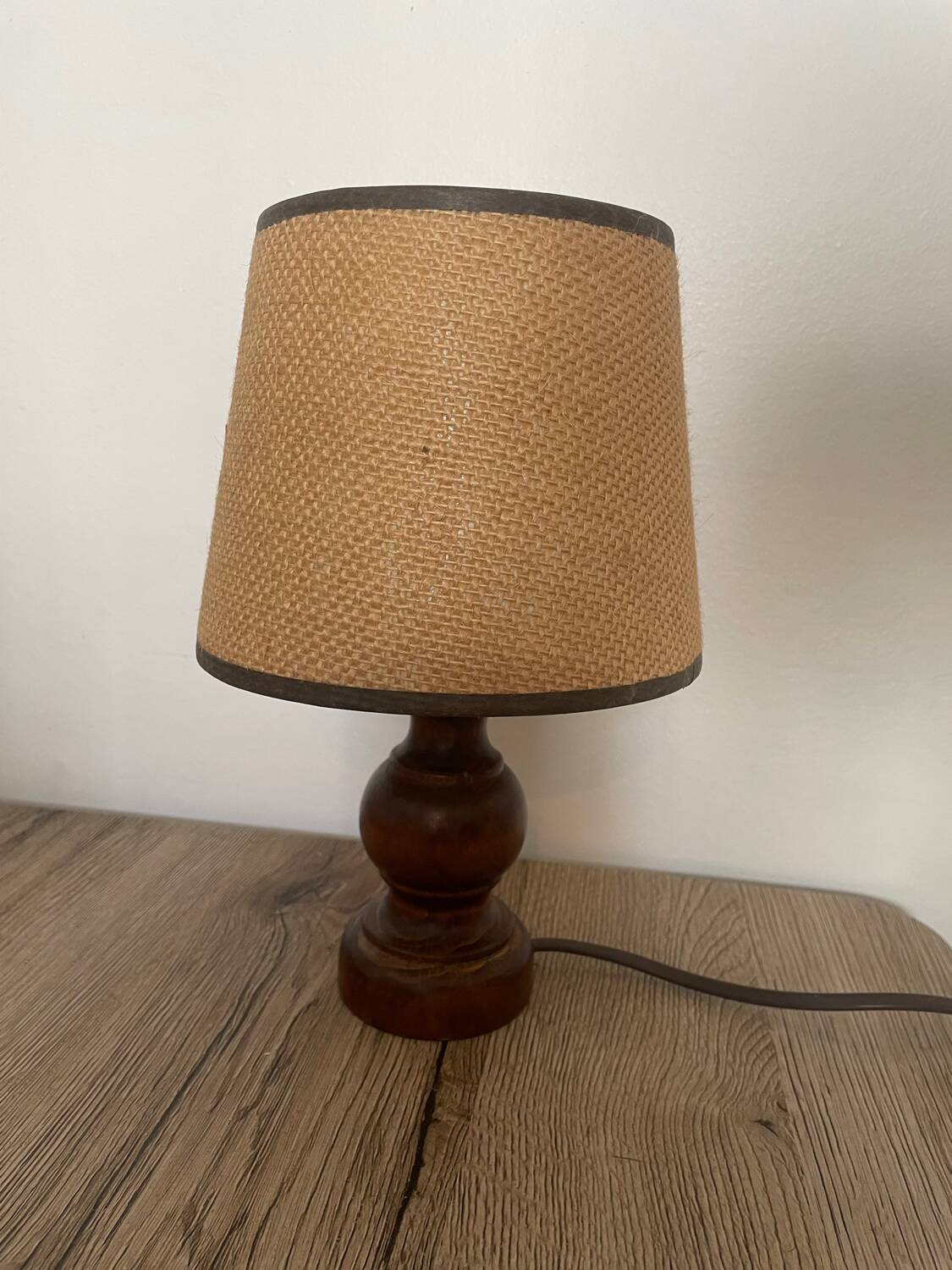 Small wooden lamp