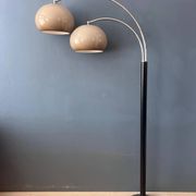 Dijkstra Mid-Century double arc mushroom floor lamp