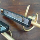 Vintage Glass Moulded Wall Sconces, 1960s, Set of 2