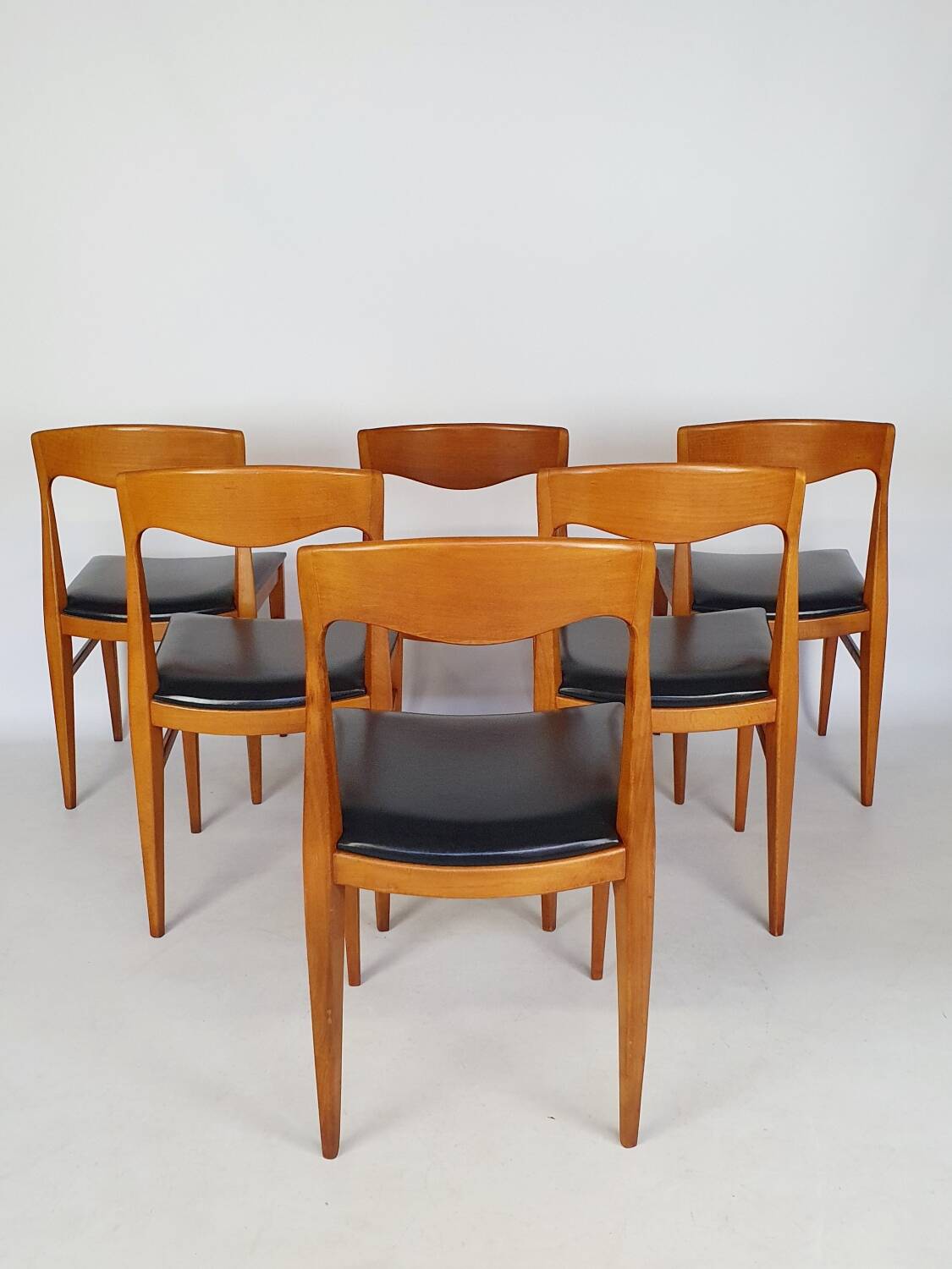Serie de 6 chaises scandinaves