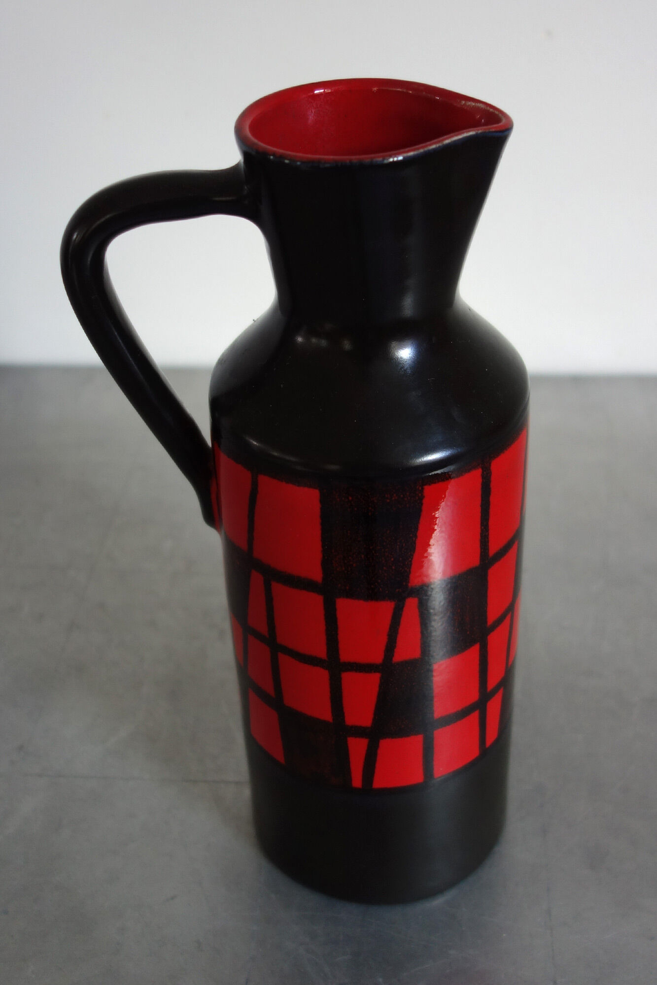 Ceramic handle pitcher, Elchinger Manufacture - 50s