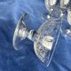7 coups à champagne en cristal gravé  Baccarat