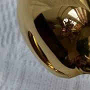 Moka spoons, gold metal, Vendôme model by Christofle