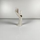 White porcelain single-stem vase