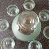 Frosted glass shot set