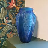 Art Deco blue vase