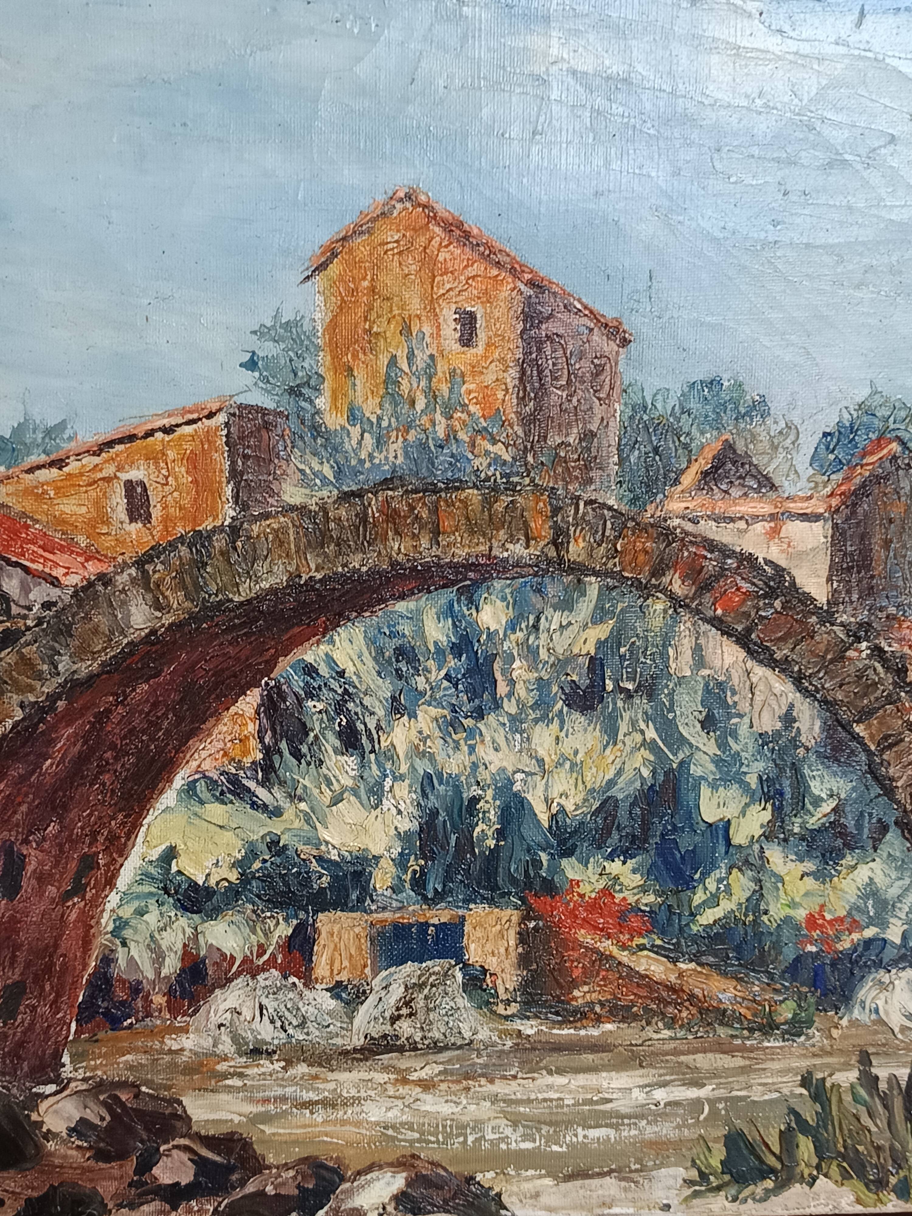 oil on canvas by the Provençal painter L C Benazeth