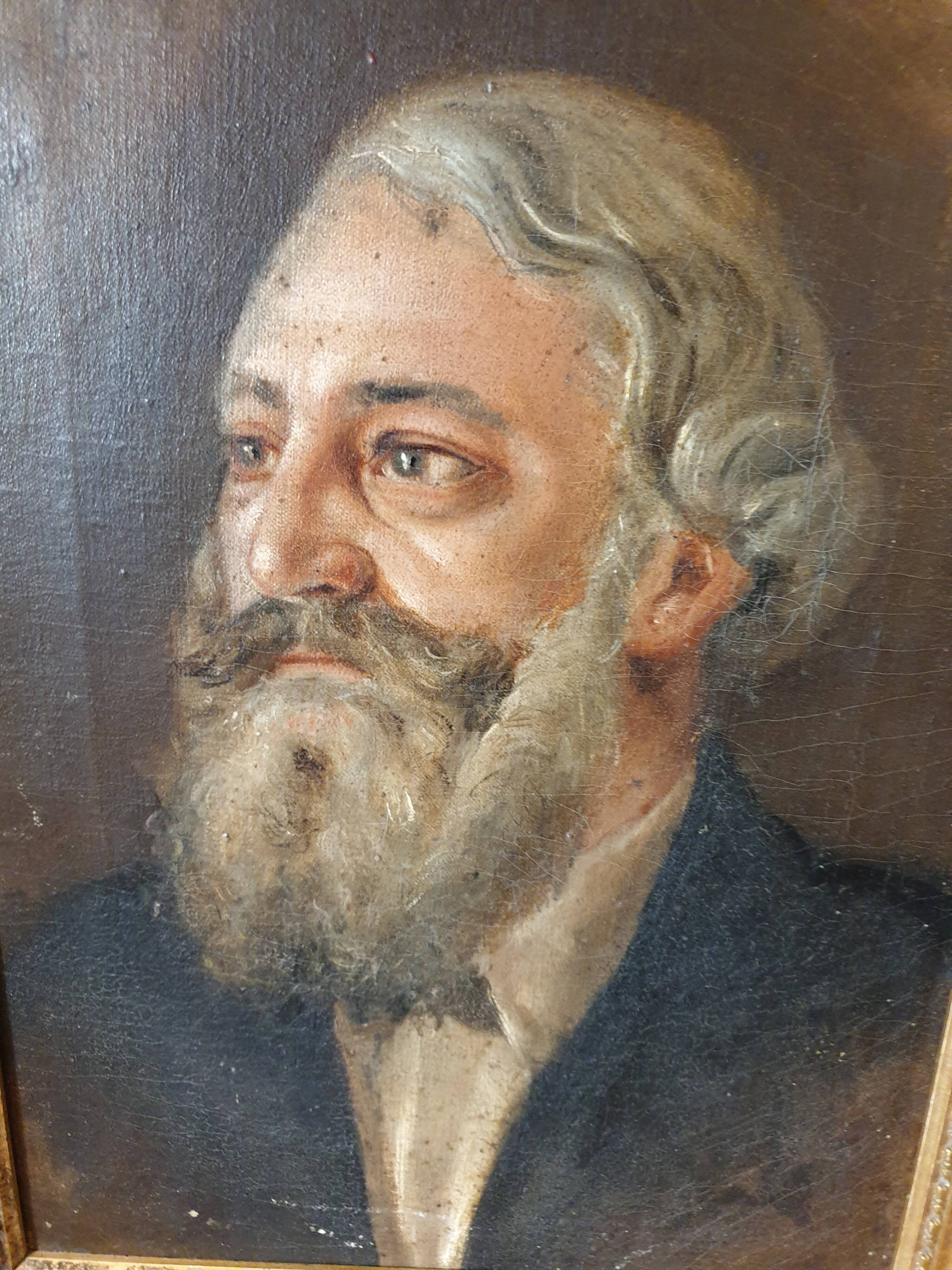 Portrait of ancestor oil on canvas