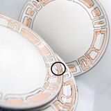 Set of 8 plates, 5 desserts and 3 hollow collection Maille de Niderviller