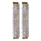 Pair of Gold Wall Sconces with Blue Graniglia Murano Glass